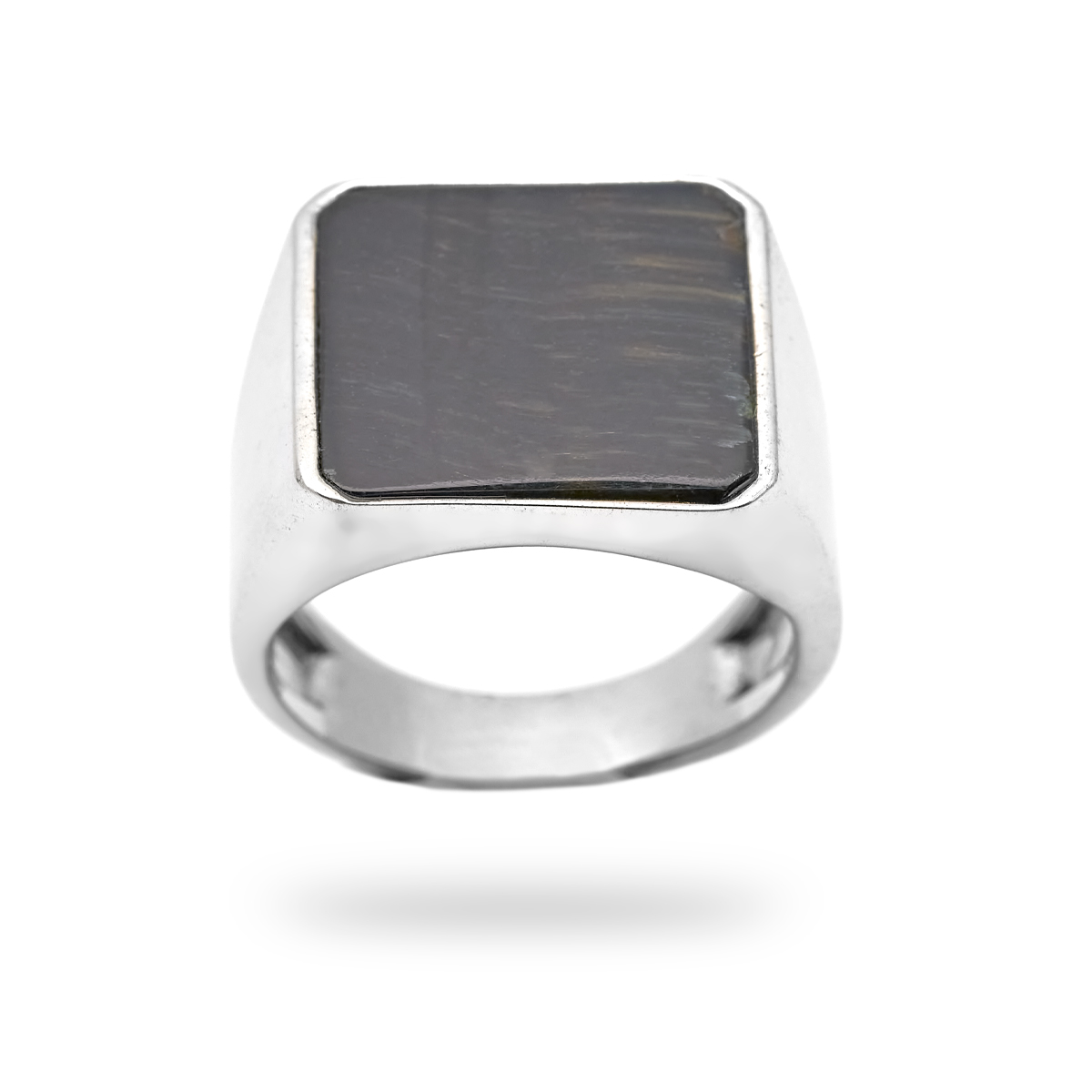 Silver ring œil de faucon Bond